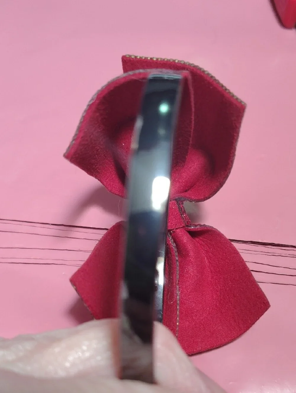 New Without Tag Betsey Johnson Red Rhinestone Bangle Bracelet Inscribed